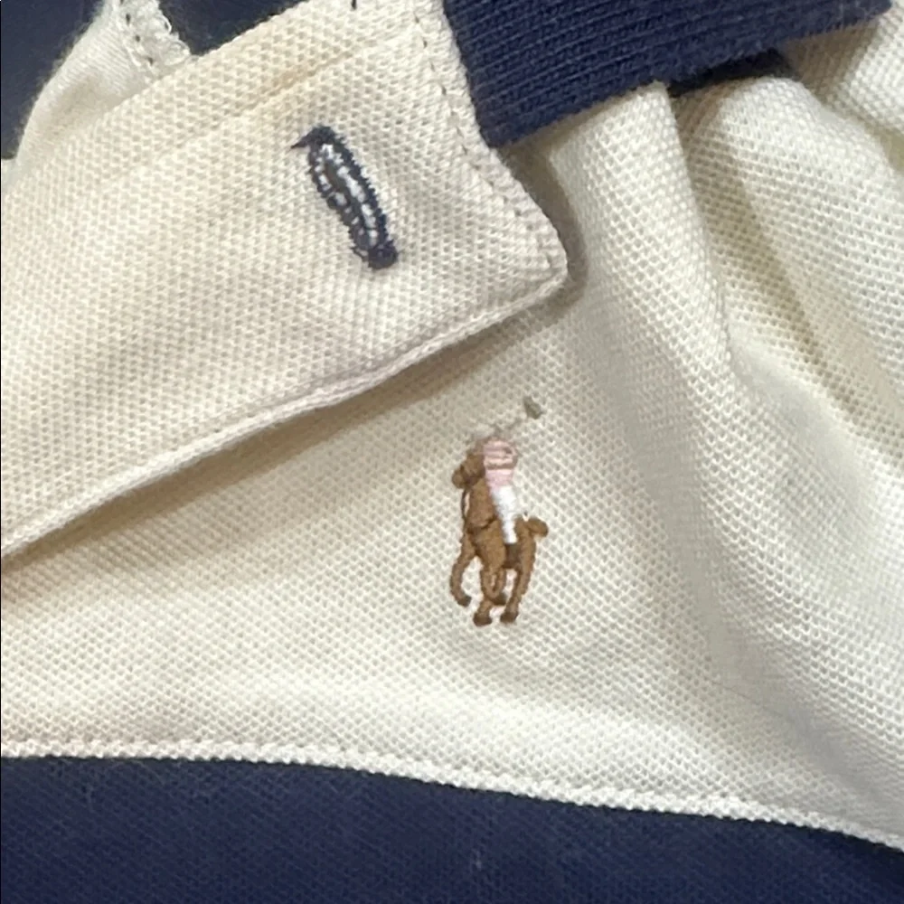 Ralph Lauren Navy and Cream Polo Dress - Picture 4 of 8